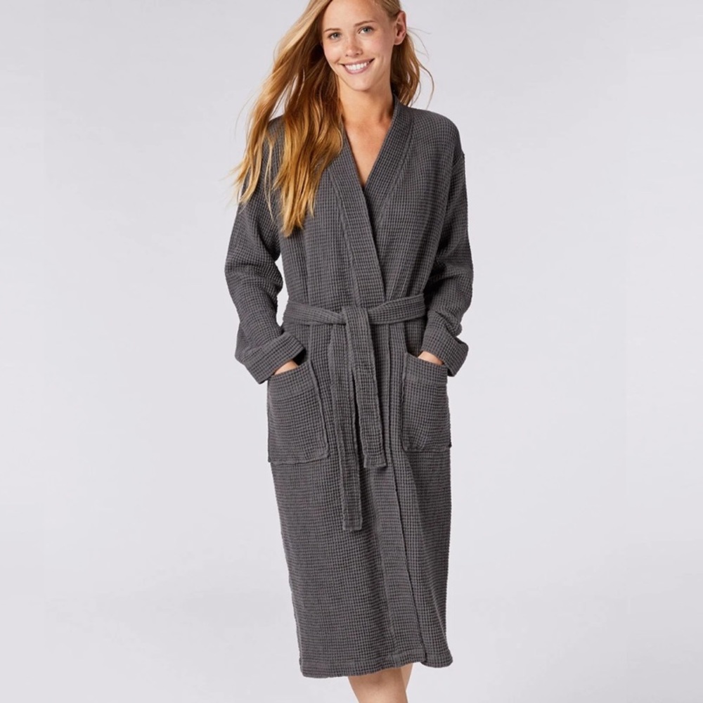Coyuchi Organic Waffle Unisex Robe